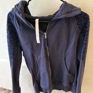 lululemon athletica Deep Blue Patterned Hoodie